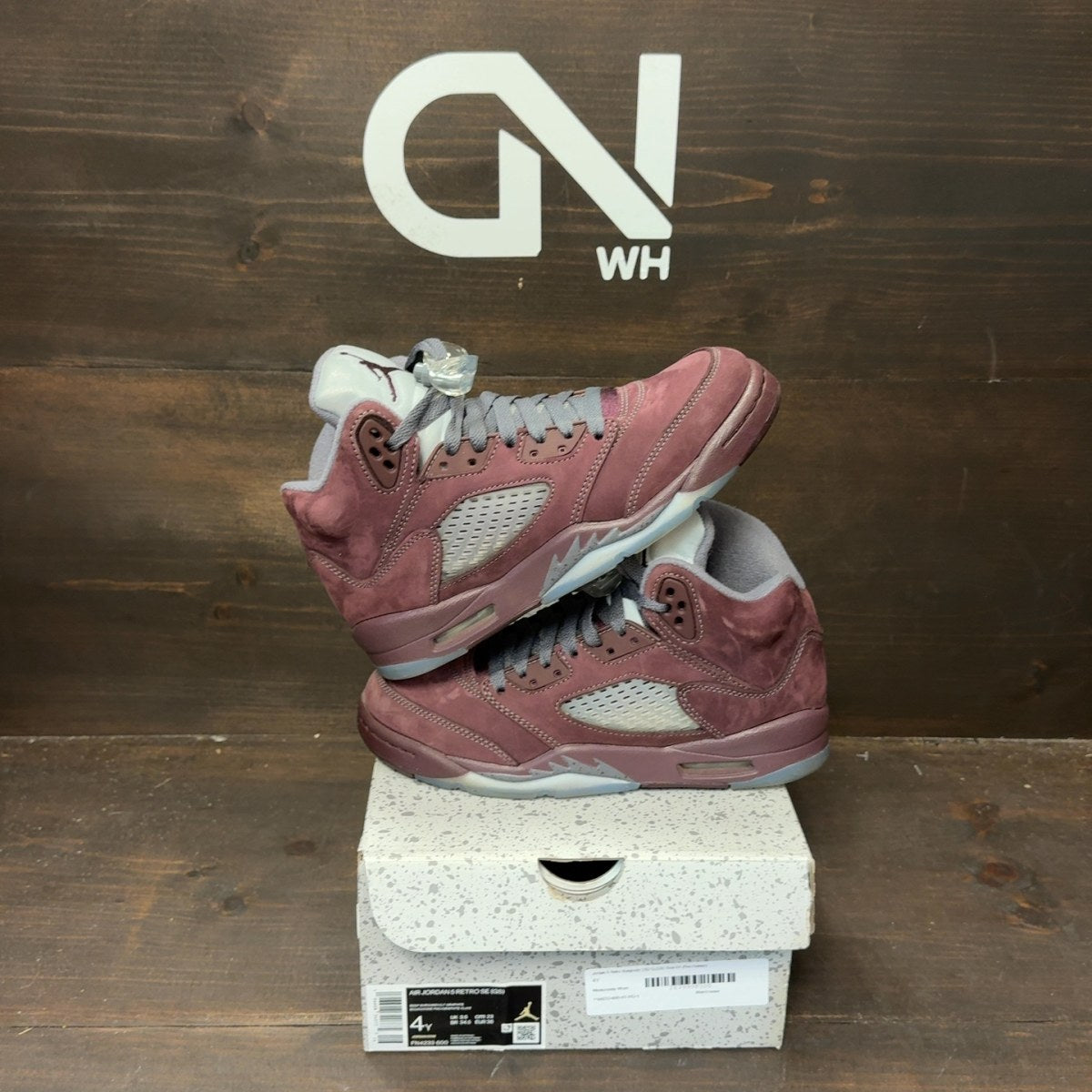 Jordan 5 Retro Burgundy (2023) (GS) - Image 1
