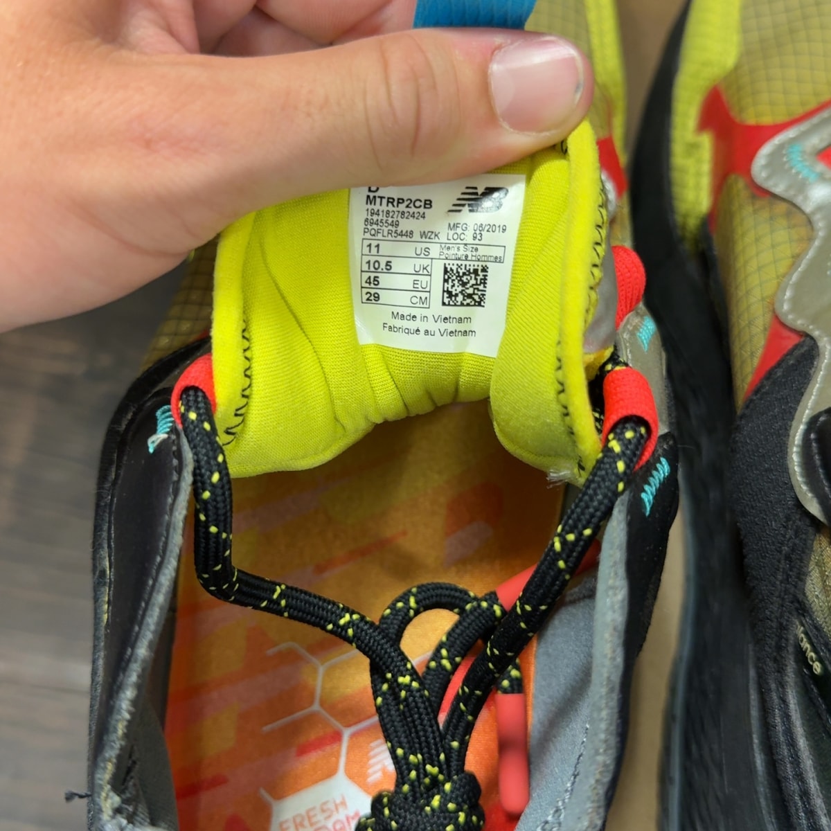 New Balance Test Run Project 2.0 Black Yellow Red Size 11 (Pre-Owned) - Image 7
