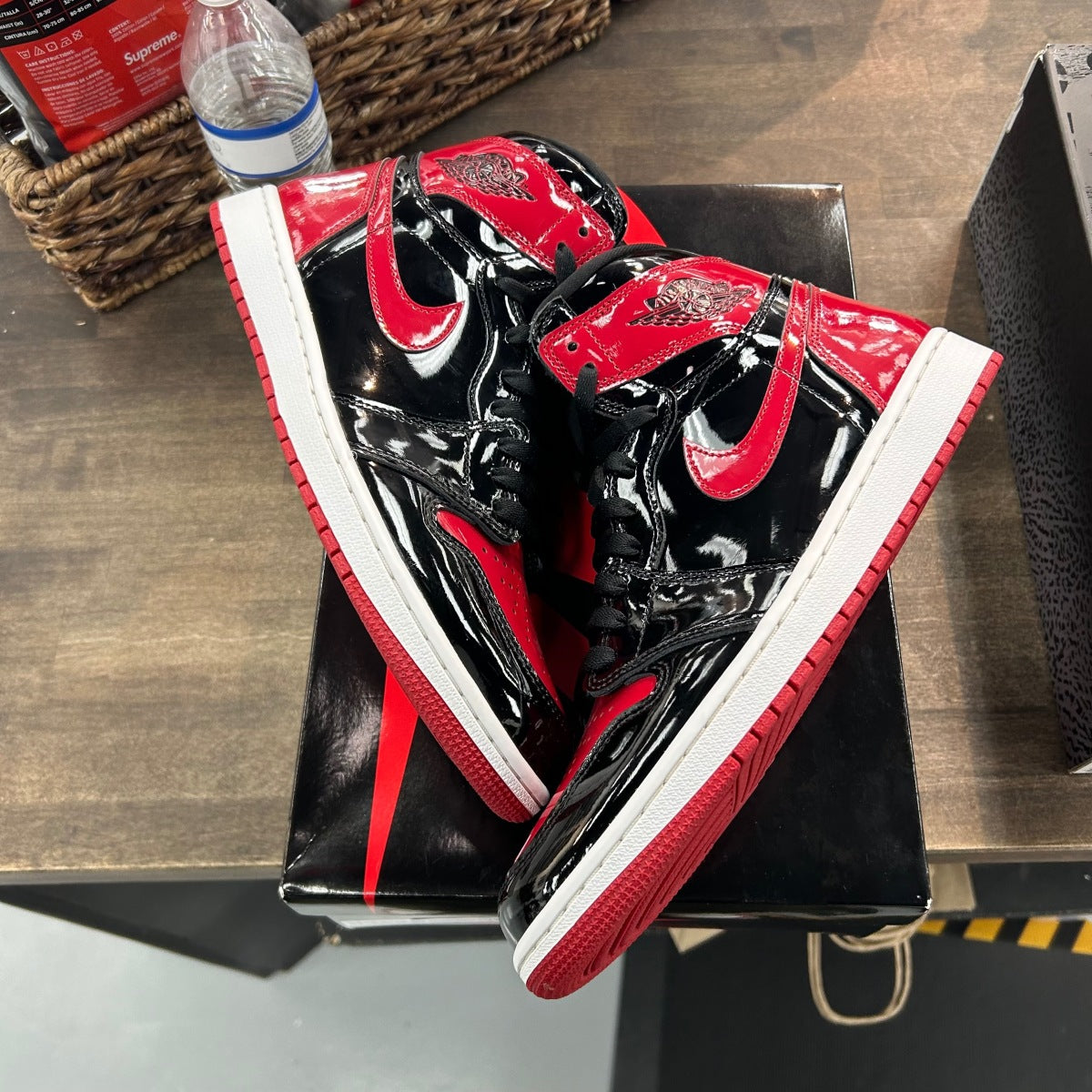Jordan 1 Retro High OG Patent Bred - Image 1