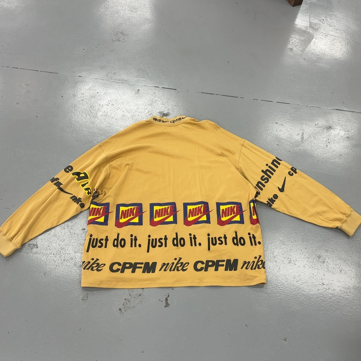 Nike x Cactus Plant Flea Market L/S T-Shirt Mustard Yellow Size XXL (Pre-Owned) - Image 2