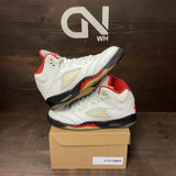 Jordan 5 Retro Fire Red Silver Tongue (2020) (GS) Size 6.5Y (Pre-Owned) - front