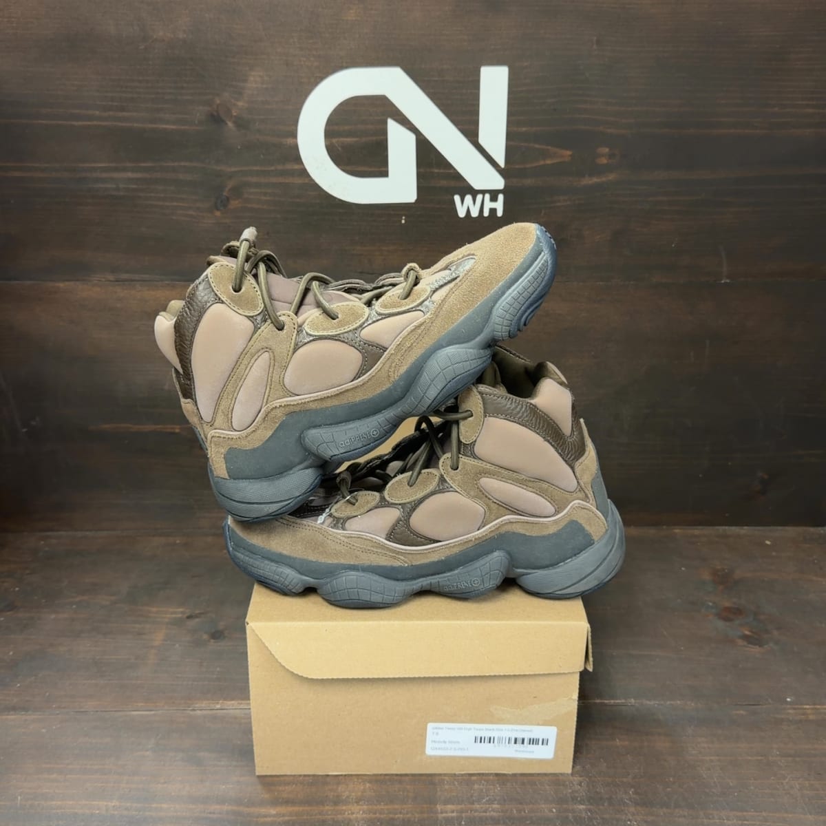 adidas Yeezy 500 High Taupe Black Size 7.5 (Pre-Owned) - front