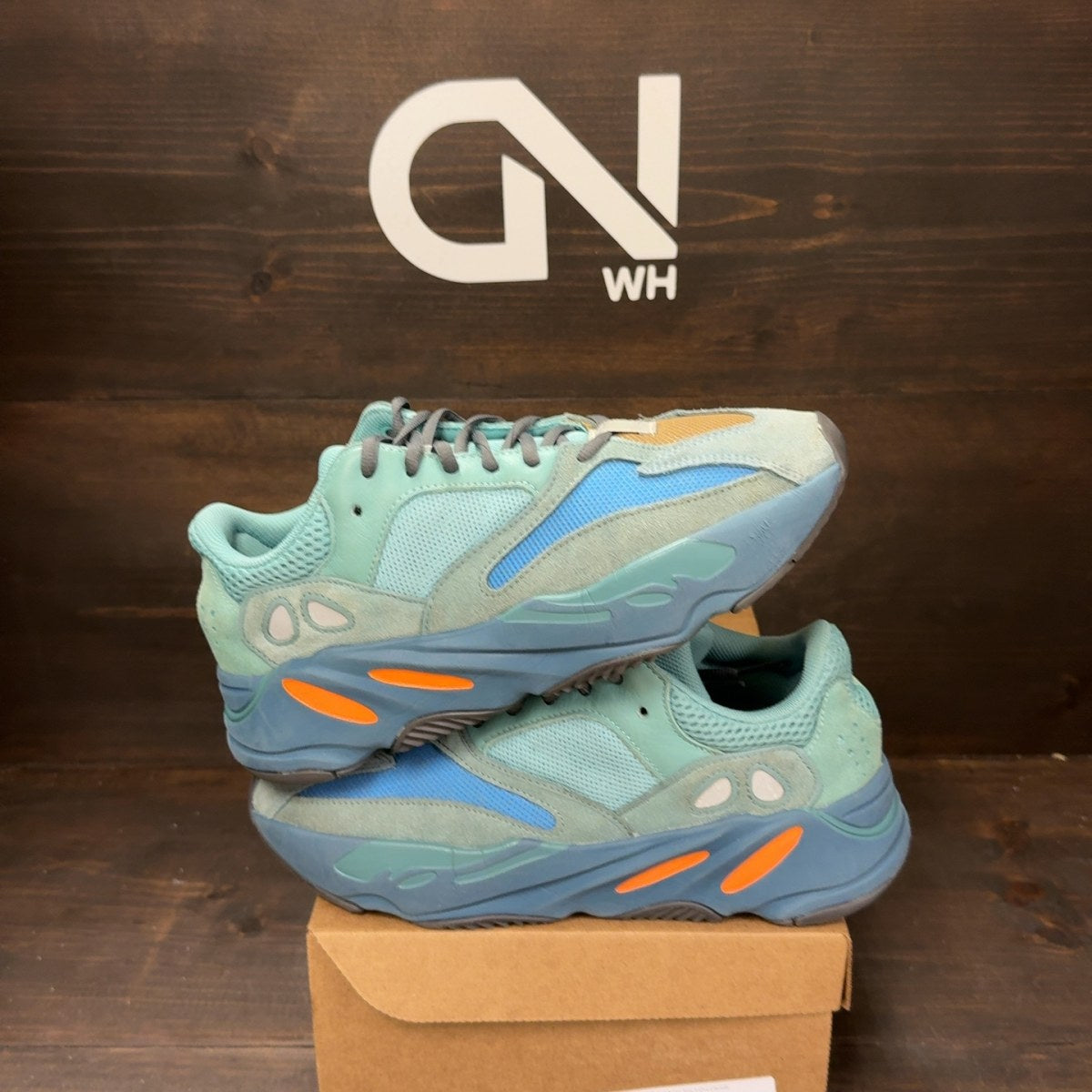 adidas Yeezy Boost 700 Faded Azure Size 9 (Pre-Owned) - Image 1