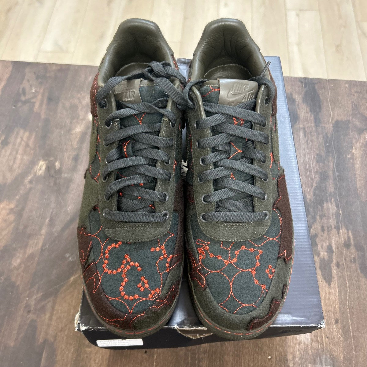 Nike Air Force 1 Low Maharam Moss Size 10 (Pre-Owned) - Image 2