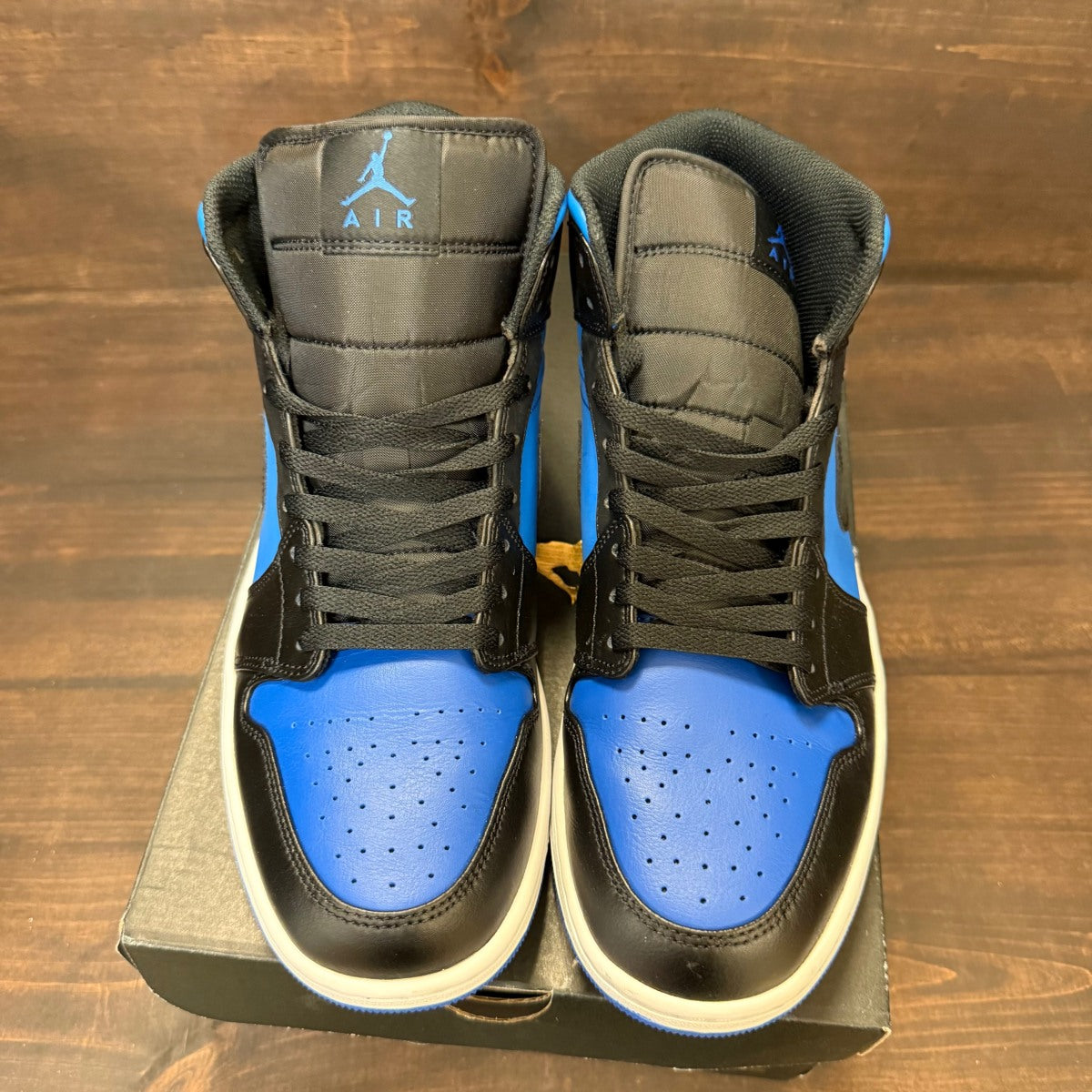 Jordan 1 Mid Black Royal Blue - Image 1