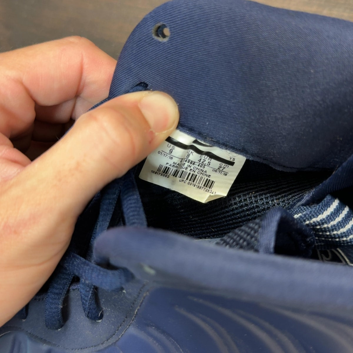 Nike Air Foamposite One Navy Gum - Image 7
