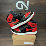 Jordan 1 Retro High OG Patent Bred (GS) Size 7Y (Pre-Owned) - Image 1