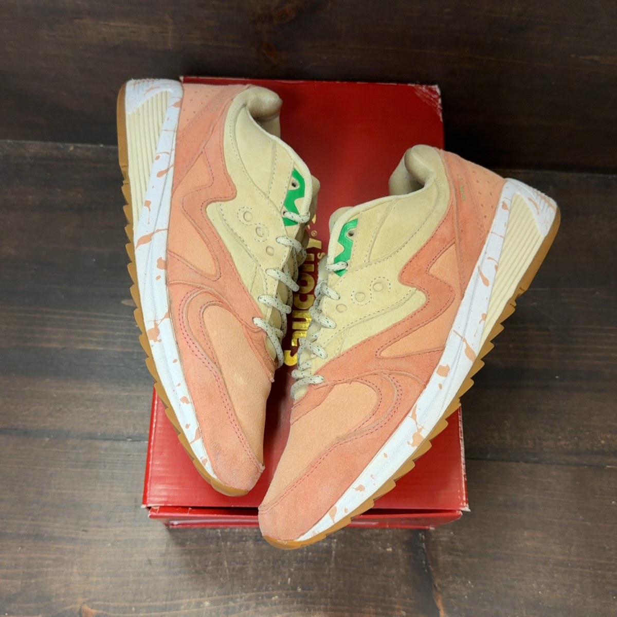 Saucony Grid 8000 Shrimp Scampi Size 10 (Pre-Owned) - back