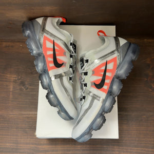 Nike Air VaporMax 2019 Pure Platinum Team Orange Size 12 (Pre-Owned)