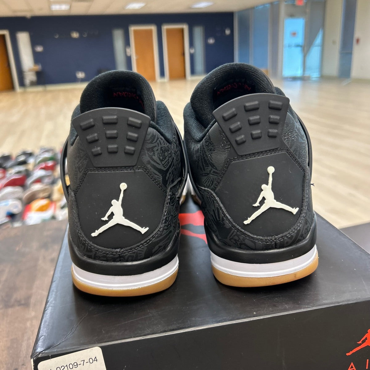 Jordan 4 Retro Laser Black Gum - Image 4