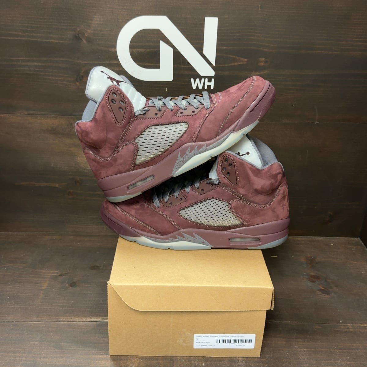 Jordan 5 Retro Burgundy (2023) Size 12 (Pre-Owned) - front