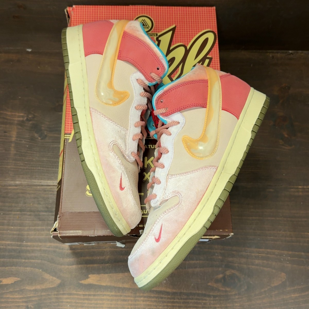 Nike Dunk Mid Social Status Free Lunch Strawberry Milk - Image 2