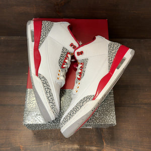 Jordan 3 Retro Cardinal Red Size 10.5 (Pre-Owned) - back