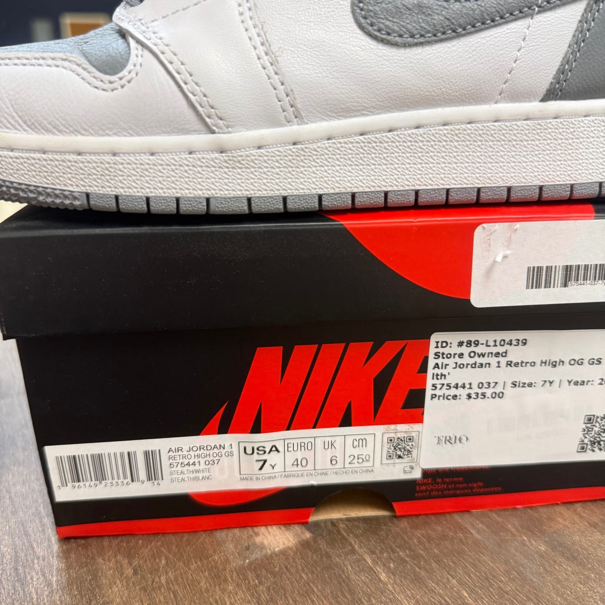 Jordan 1 Retro High OG Stealth (GS) - Image 5