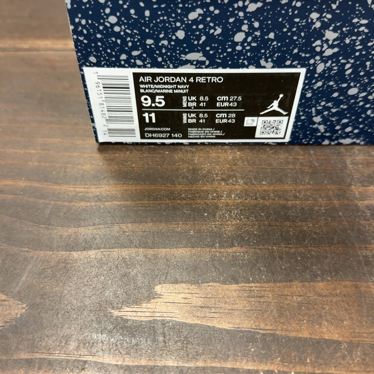 Jordan 4 Retro Midnight Navy Size 9.5 (Pre-Owned) - aux