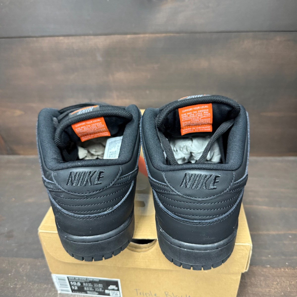 Nike SB Dunk Low Pro Triple Black - Image 5
