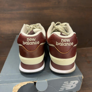 New Balance 574 Leather Dark Brown - Image 4