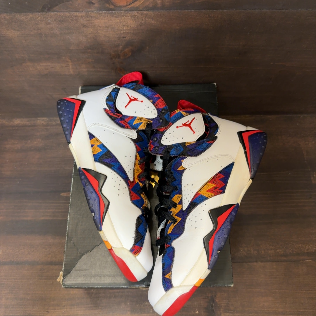 Jordan 7 Retro Nothing But Net (GS) Size 7Y (Pre-Owned) - Image 2