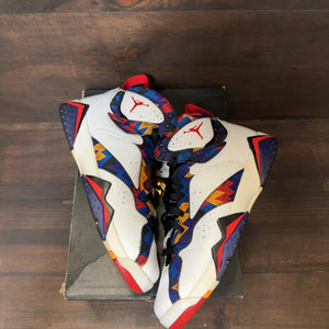 Jordan 7 Retro Nothing But Net (GS) Size 7Y (Pre-Owned) - Image 2