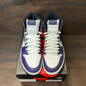 Jordan 1 Retro High Court Purple White Size 13 (Pre-Owned) - Image 3