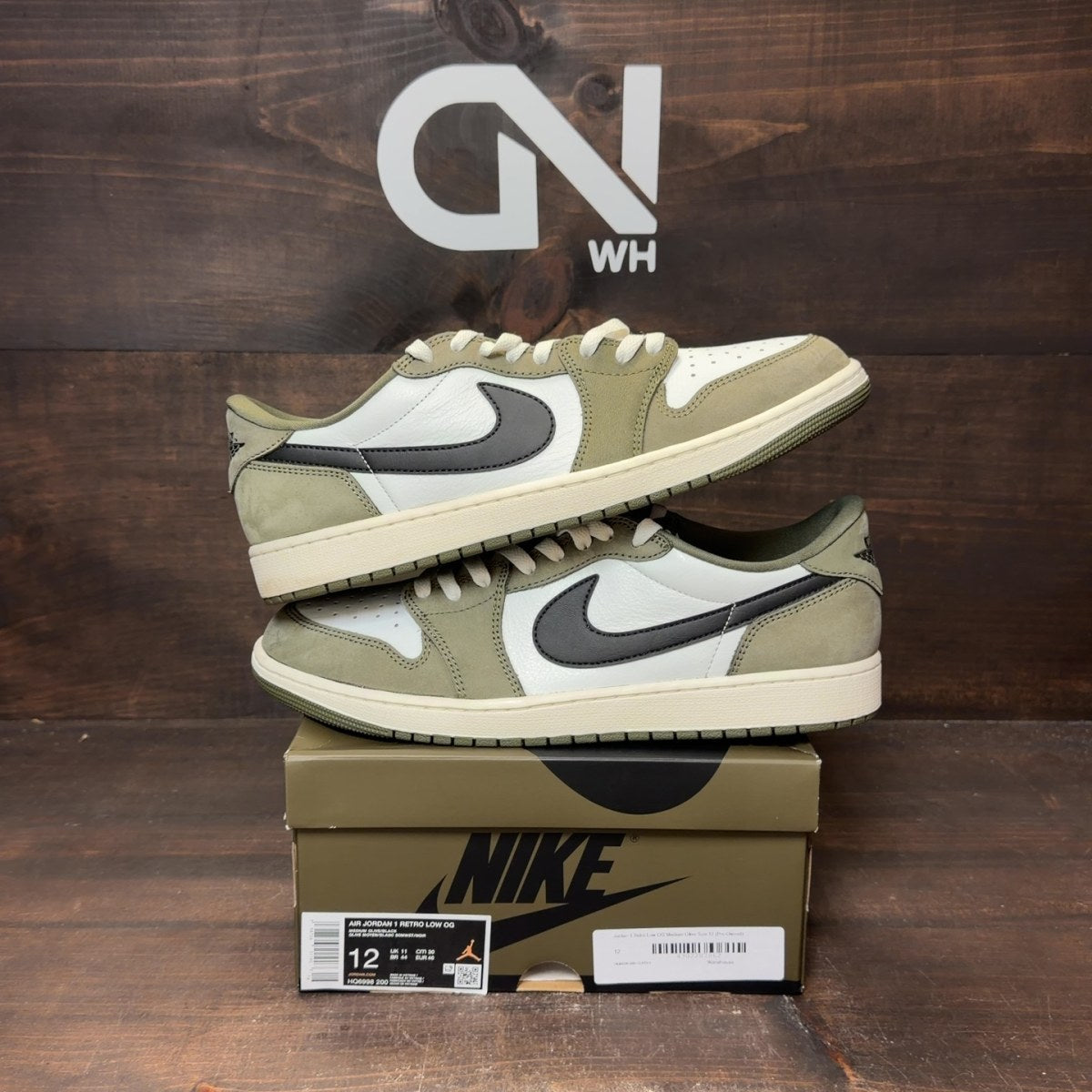 Jordan 1 Retro Low OG Medium Olive - Image 1