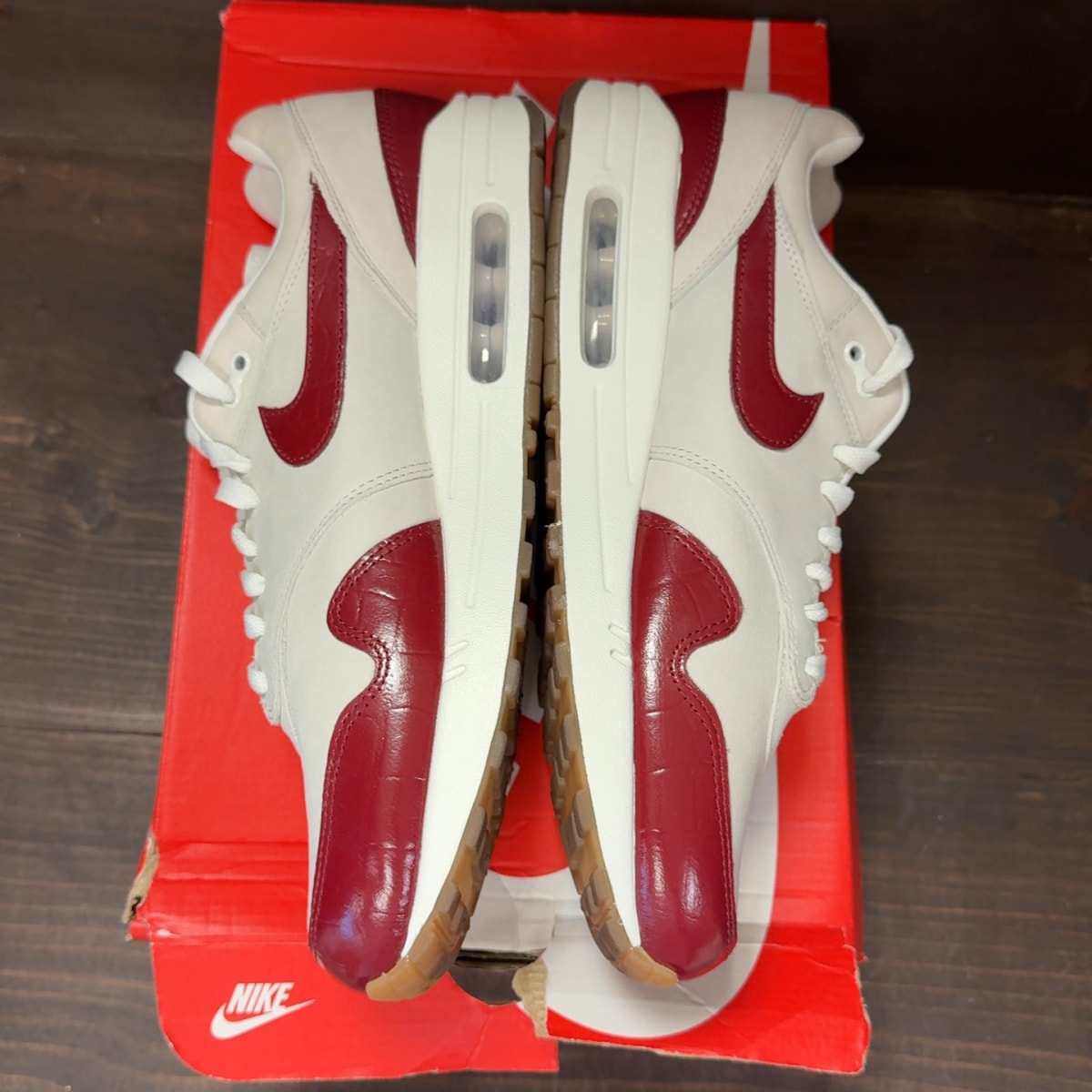 Nike Air Max 1 LX Team Red (Women's) Size 12.5W (Pre-Owned) - Image 4