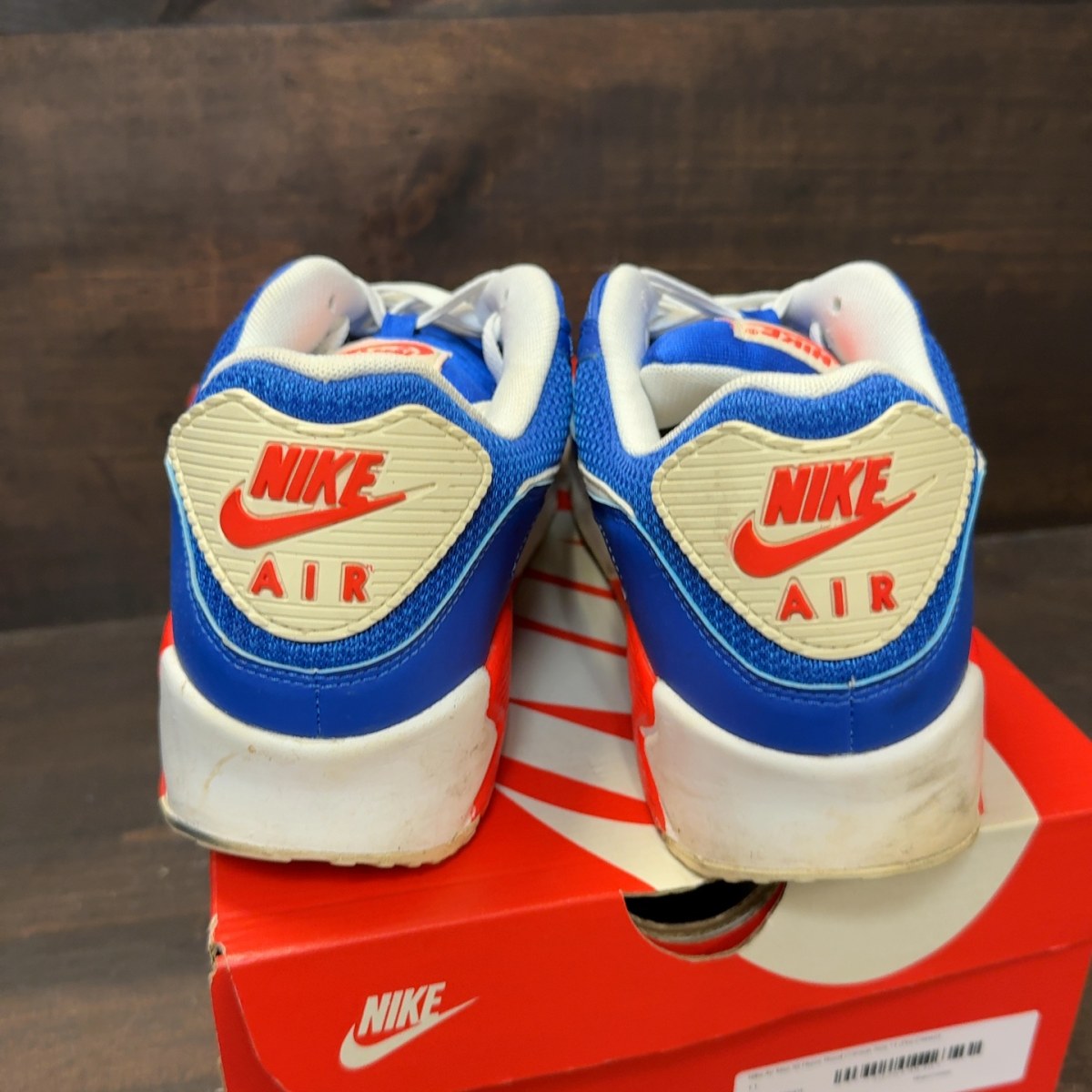 Nike Air Max 90 Hyper Royal Crimson Size 11 (Pre-Owned) - Image 4