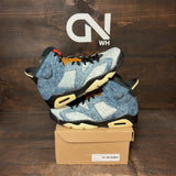 Jordan 6 Retro Washed Denim Size 9 (Pre-Owned) - Image 1