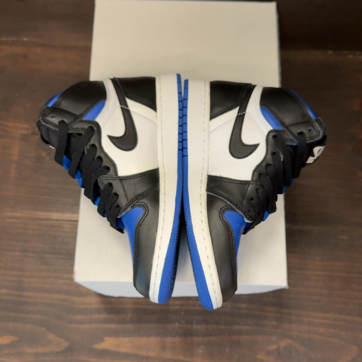 Jordan 1 Retro High Royal Toe (GS) Size 4Y (Pre-Owned) - Image 4