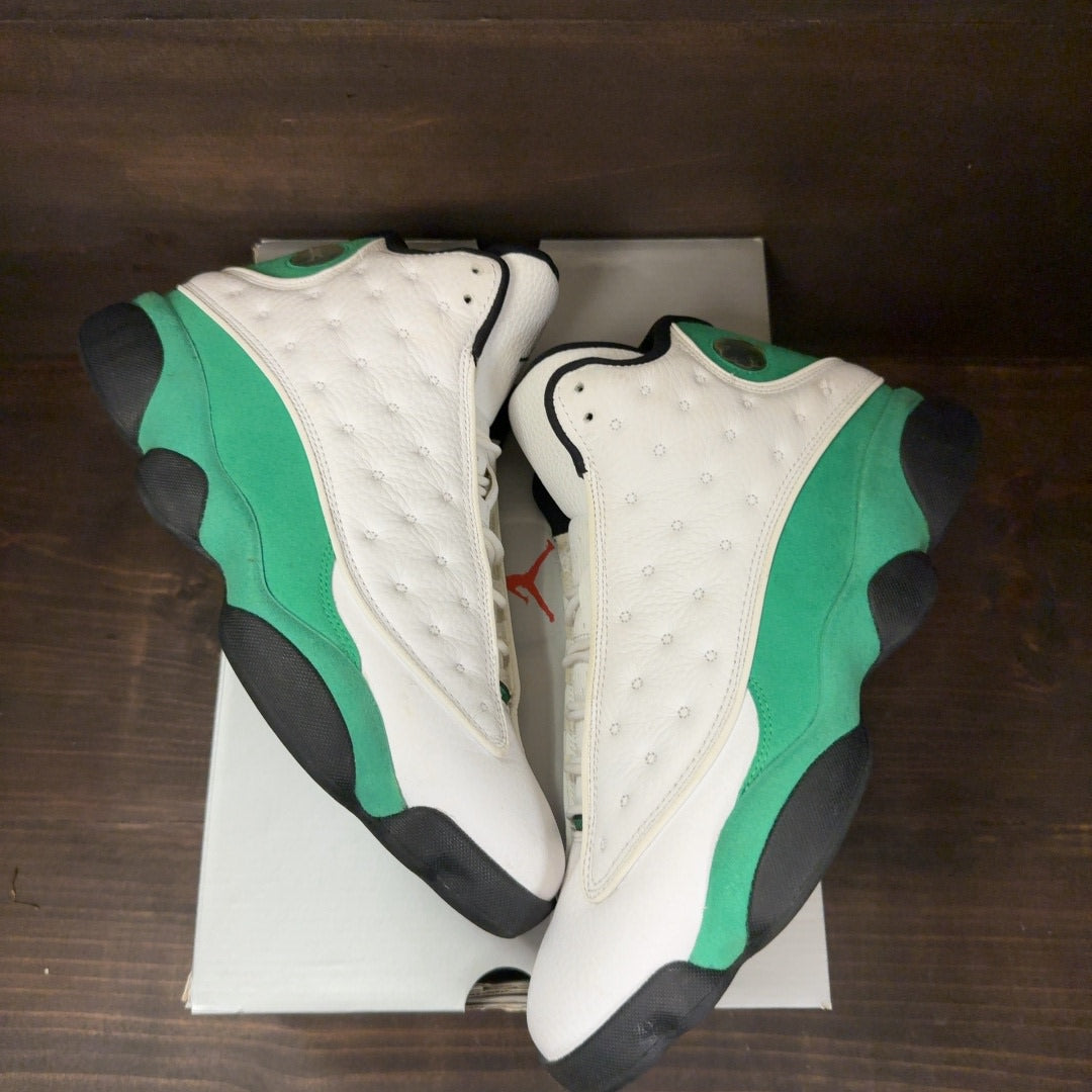Jordan 13 Retro White Lucky Green Size 11 (Pre-Owned)