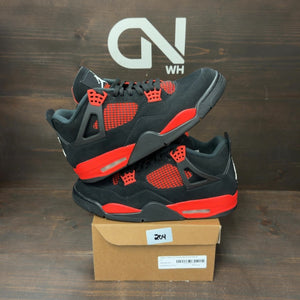 Jordan 4 Retro Red Thunder Size 12 (Pre-Owned) - Image 1