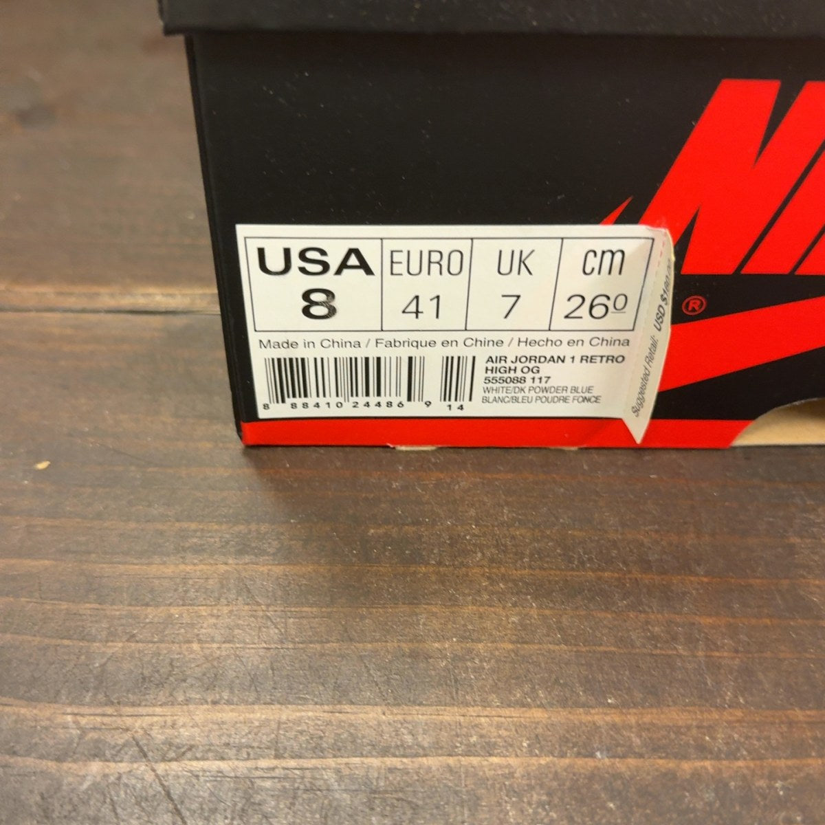 Jordan 1 Retro High OG UNC Size 8 (Pre-Owned) - aux