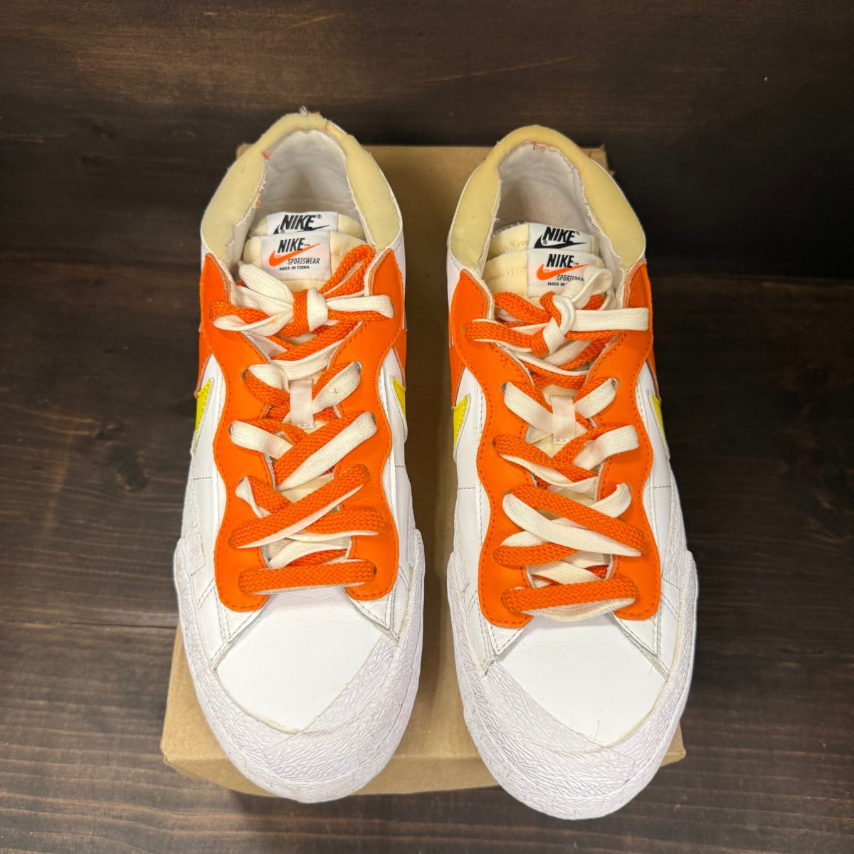 Nike Blazer Low sacai White Magma Orange Size 11 (Pre-Owned) - Image 3