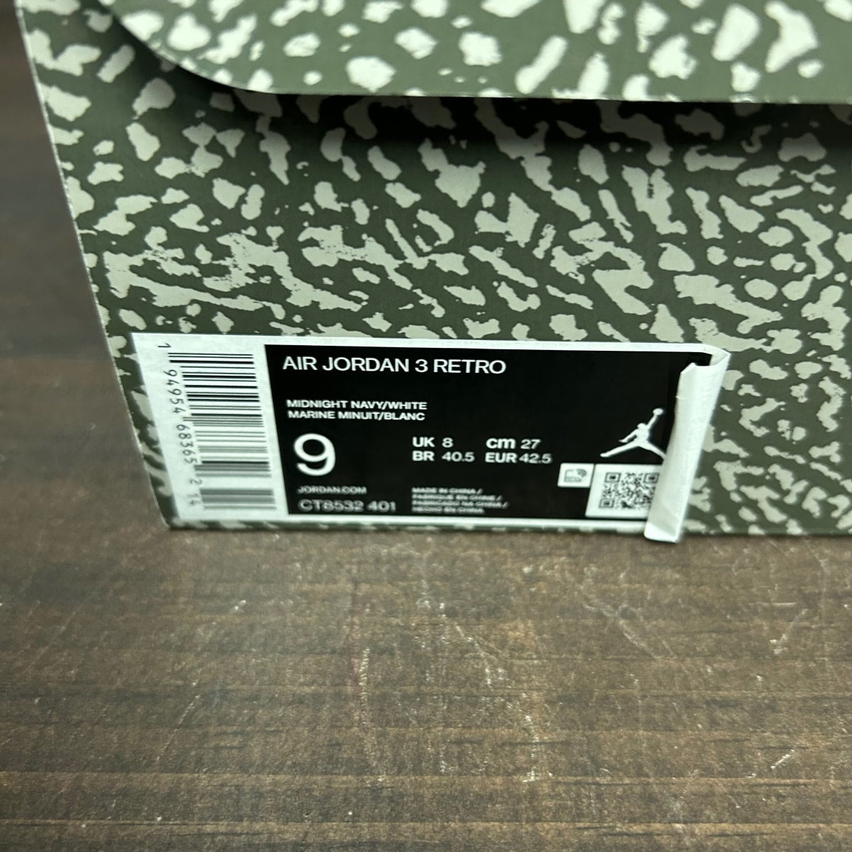 Jordan 3 Retro Georgetown (2021) Size 9 (Pre-Owned)