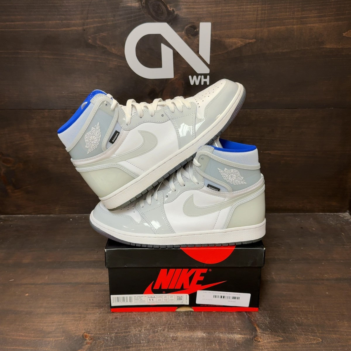Jordan 1 Retro High Zoom White Racer Blue - Image 1