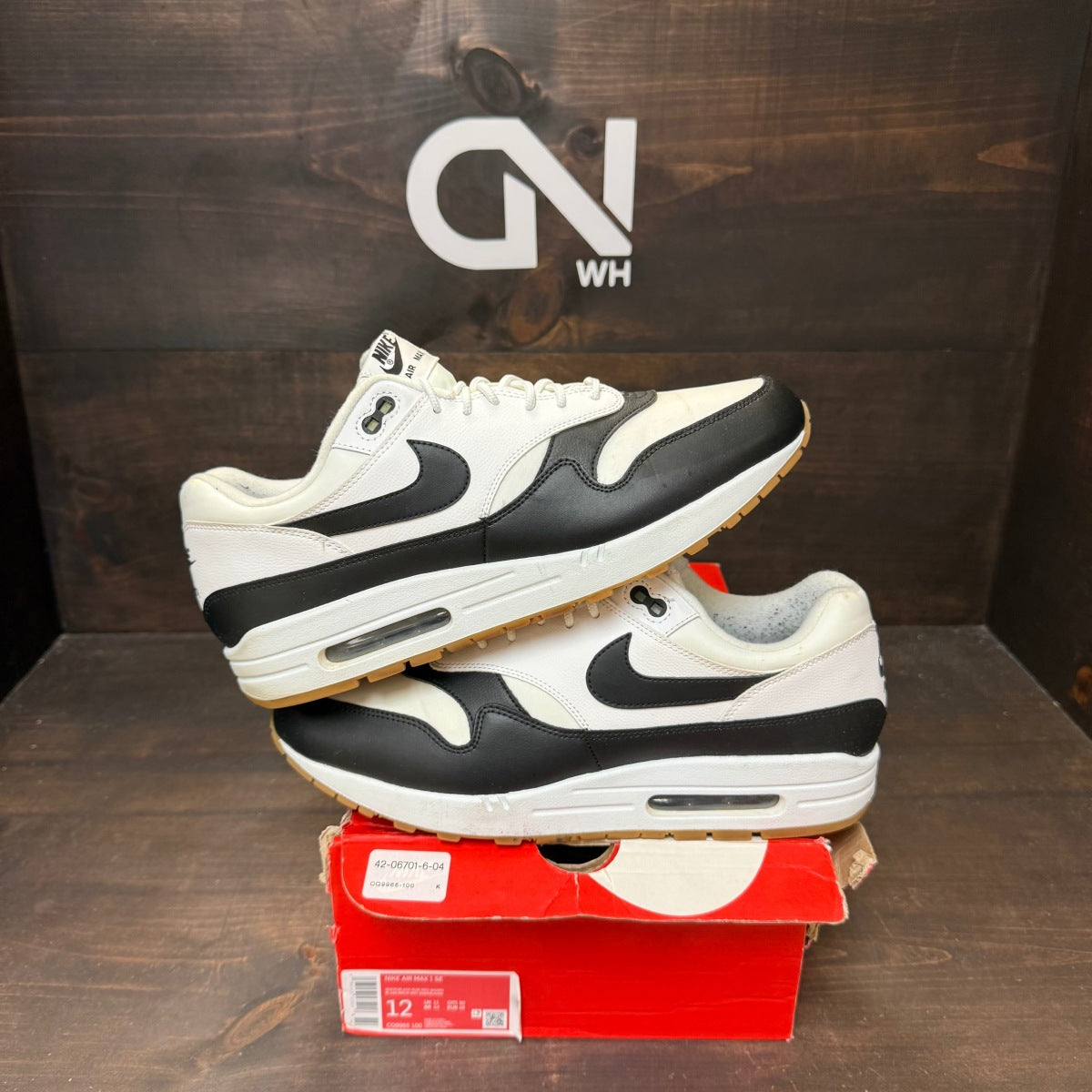 Nike Air Max 1 SE White Black Gum - Image 1