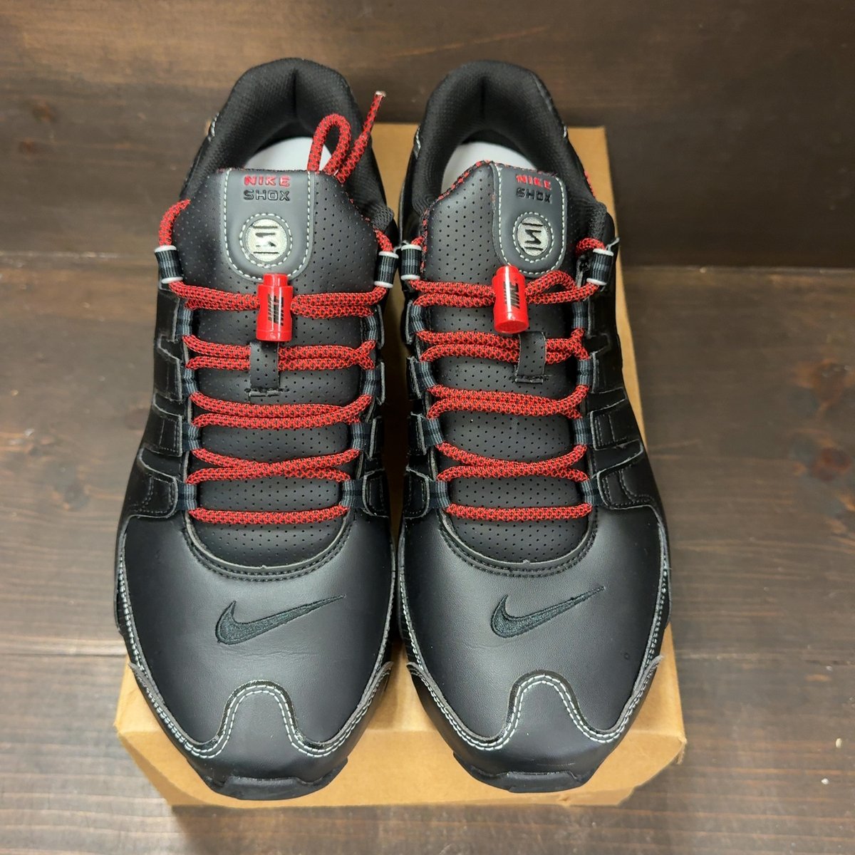 Nike Shox NZ Black Varsity Red Size 11.5 (Pre-Owned) - tag