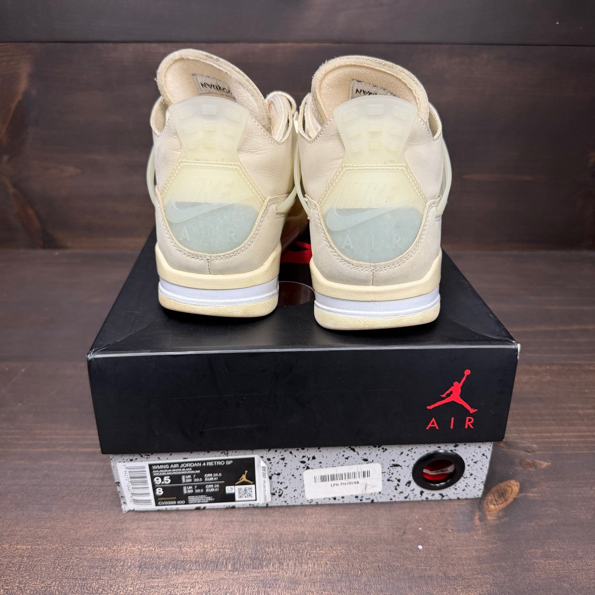 Jordan 4 Retro Off-White Sail (Women's) - Image 4