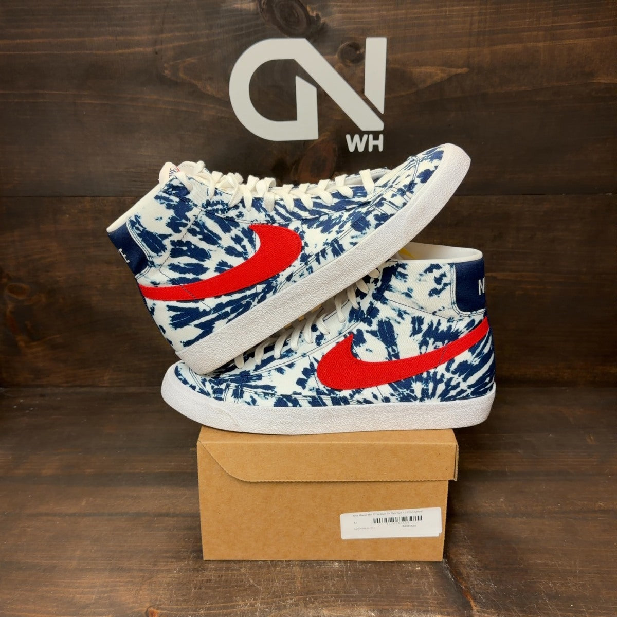 Nike Blazer Mid 77 Vintage Tie Dye Size 12 (Pre-Owned) - Image 1