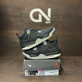 Jordan 4 Retro Black Canvas (GS) Size 6.5Y (Pre-Owned) - front
