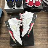 Jordan 5 Retro Fire Red Silver Tongue (2020) - Image 1