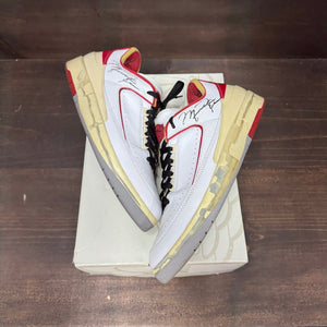 Jordan 2 Retro Low SP Off-White White Red Size 11 (Pre-Owned) - Image 2