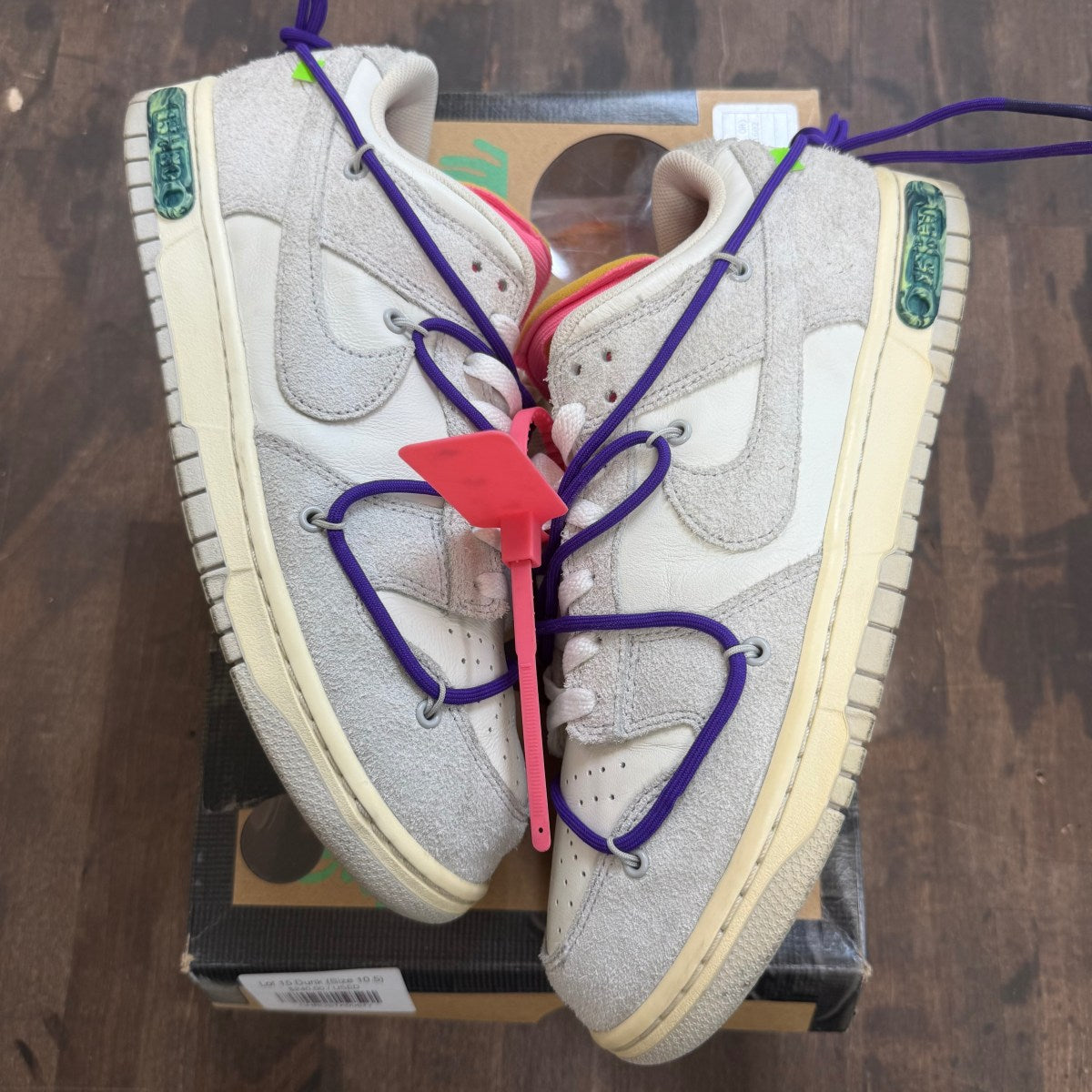 Nike Dunk Low Off-White Lot 15 - Image 1
