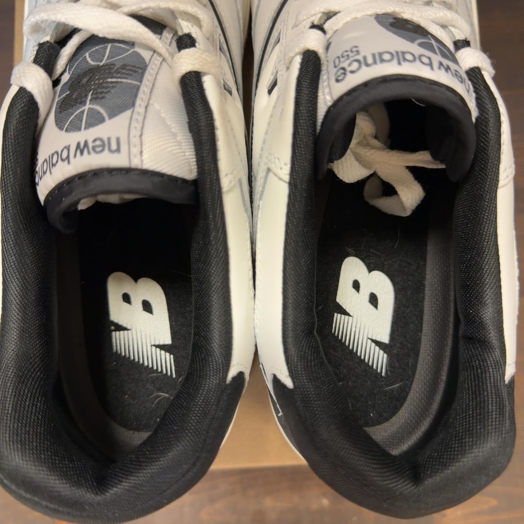 New Balance 550 White Black Size 10.5 (Pre-Owned) - Image 5