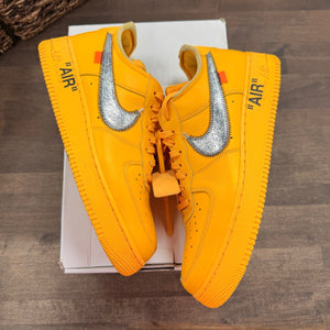 Nike Air Force 1 Low Off-White ICA University Gold - Image 1