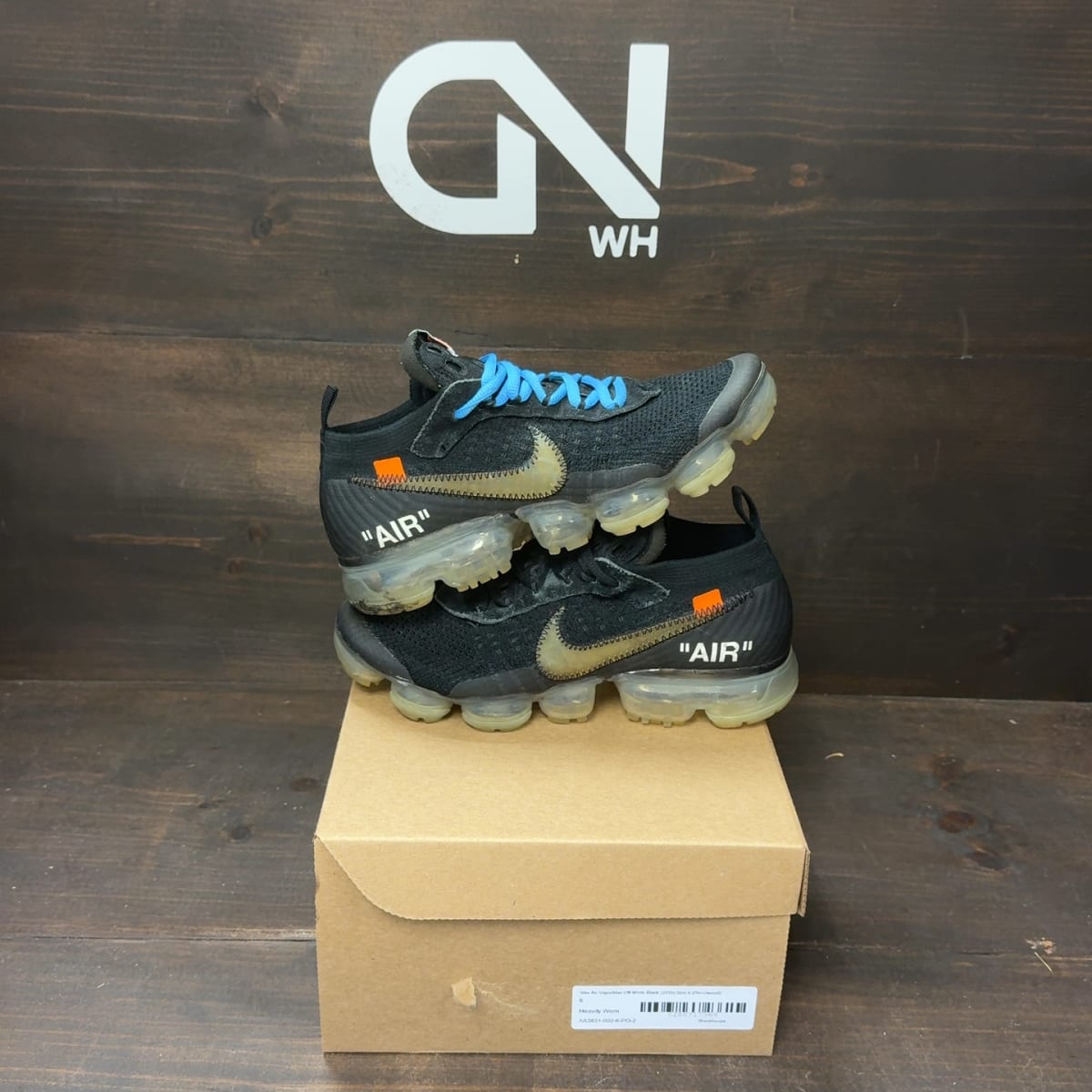 Nike Air VaporMax Off-White Black (2018) Size 6 (Pre-Owned) - front