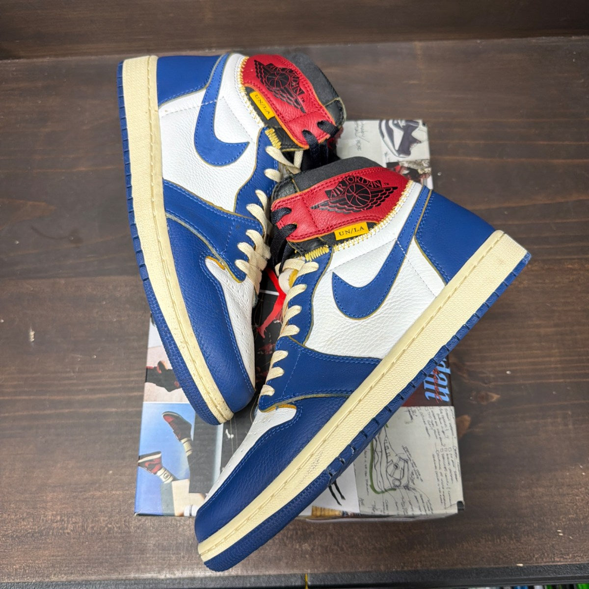 Jordan 1 Retro High Union Los Angeles Storm Blue - Image 2