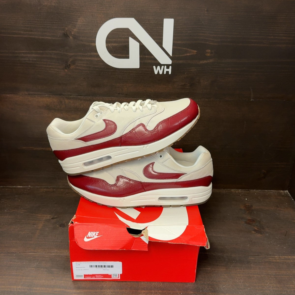 Nike Air Max 1 LX Team Red (Women's) Size 12.5W (Pre-Owned) - Image 1