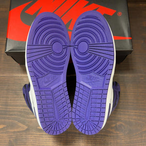 Jordan 1 Retro High Court Purple White Size 10 (Pre-Owned) - aux