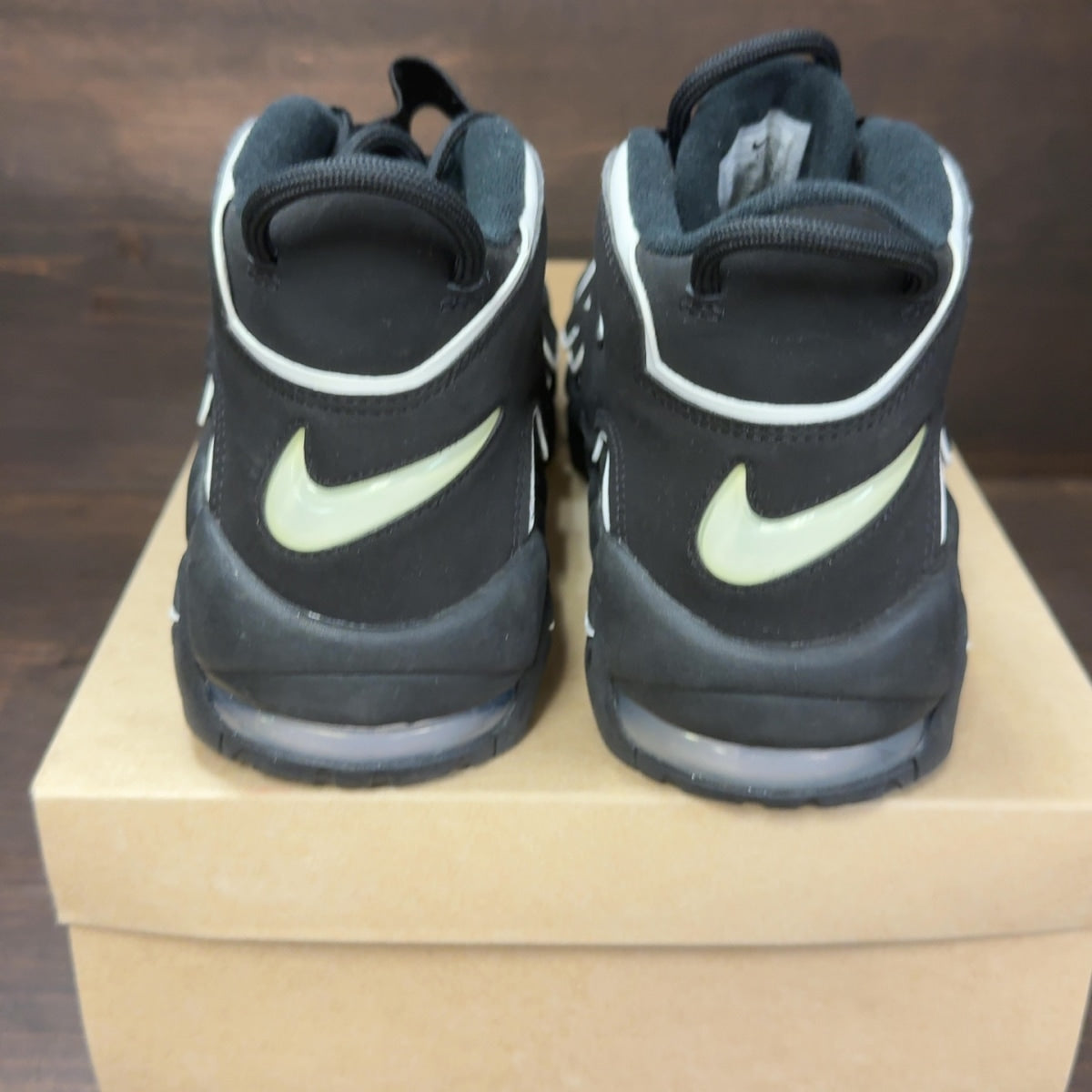 Nike Air More Uptempo Black White Size 9 (Pre-Owned) - Image 5